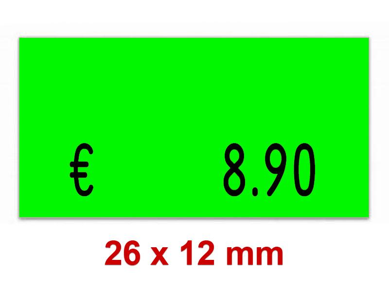 Preisetiketten 26×12 mm Leuchtfarben - Rechteck Preisetiketten 26×12 mm Leuchtfarben - Rechteck