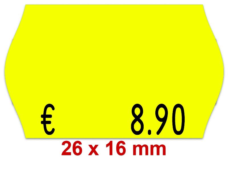 Preisetiketten 26x16 mm Standardfarben - Leuchtfarben - Randwölbung Preisetiketten 26x16 mm Standardfarben - Leuchtfarben - Randwölbung