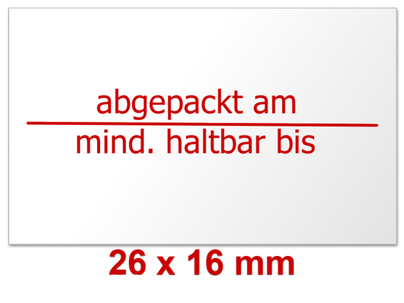 Preisetiketten 26×16 mm weiß Rechteck – MHD – Datumsetikett Preisetiketten 26×16 mm weiß Rechteck – MHD – Datumsetikett