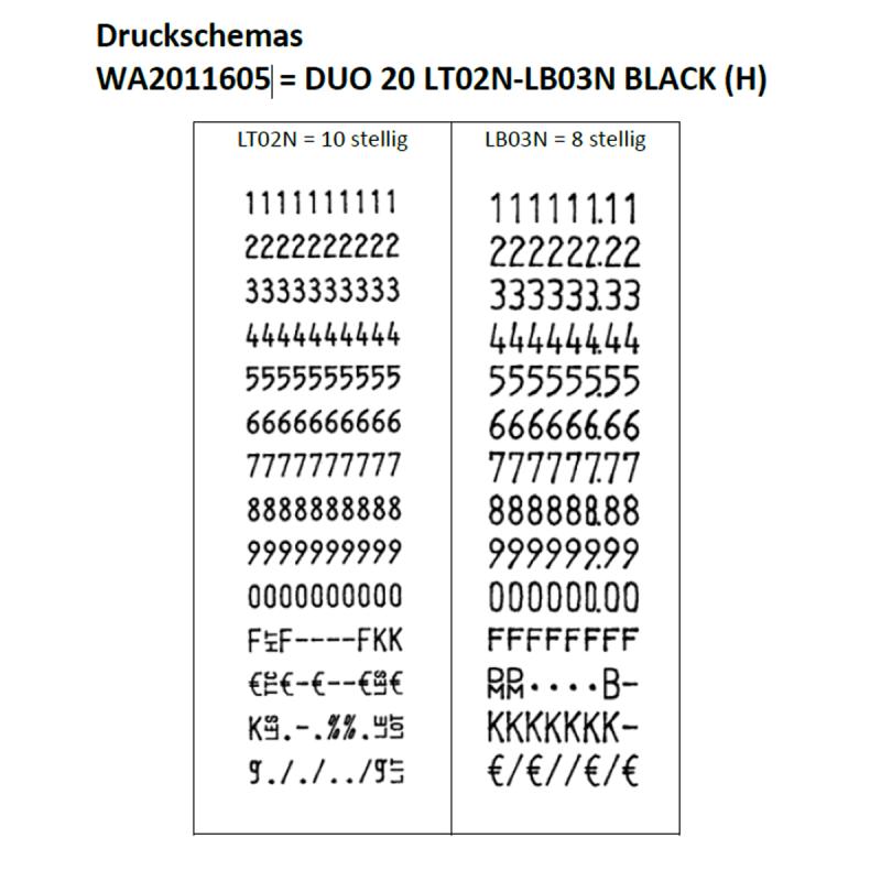 Preisauszeichner Sato Duo 20, 2 Druckwerke mit 10/8 Stellen