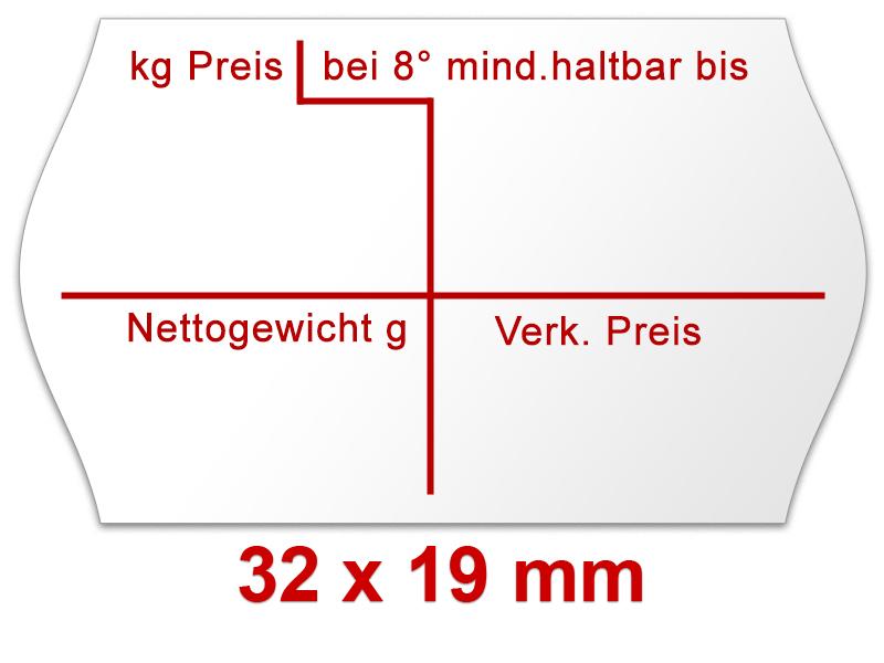 Preisetiketten 32x19 mm Eierkennzeichnung auf Eierschachteln Preisetiketten 32x19 mm Eierkennzeichnung auf Eierschachteln
