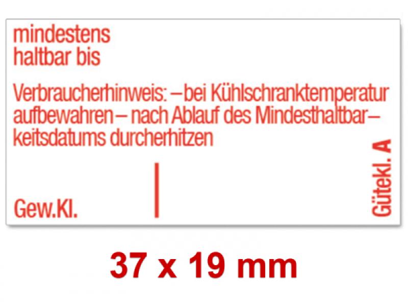 Preisetiketten 37x19 mm Eierkennzeichnung auf Eierschachteln