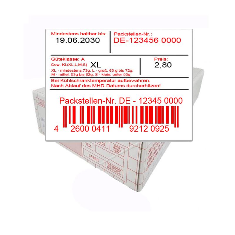 Preisetiketten 37x28 mm weiß Rechteck