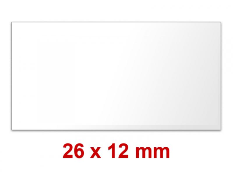 Klebeetiketten 26x12 mm