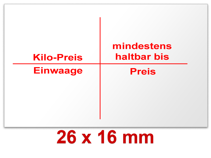 Grundpreisauszeichnung für Fleischer und Bäcker Blitz C20/MB Grundpreisauszeichnung für Fleischer und Bäcker Blitz C20/MB