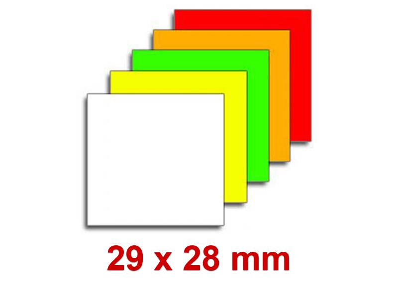 Preisetiketten 29x28 mm Leuchtfarben Preisetiketten 29x28 mm Leuchtfarben