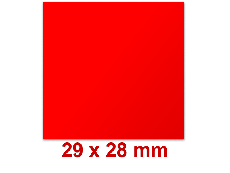 Preisetiketten 29 × 28 mm in Leuchtfarben, Preisetiketten 29 × 28 mm in Leuchtfarben,