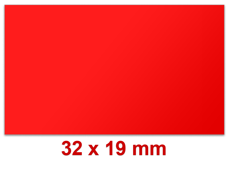 Preisetiketten 32x19 mm farbig Rechteck