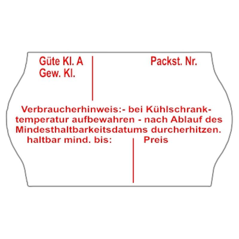 Preisetiketten 32×19 mm Weiß mit Firmenschriftzug Rechteck Preisetiketten 32×19 mm Weiß mit Firmenschriftzug Rechteck