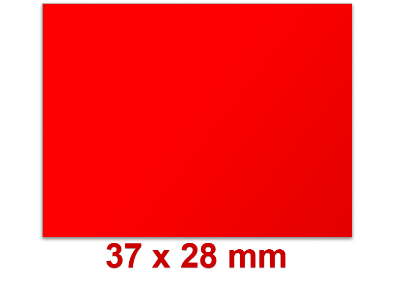 Preisetiketten 37x28 mm farbig Rechteck