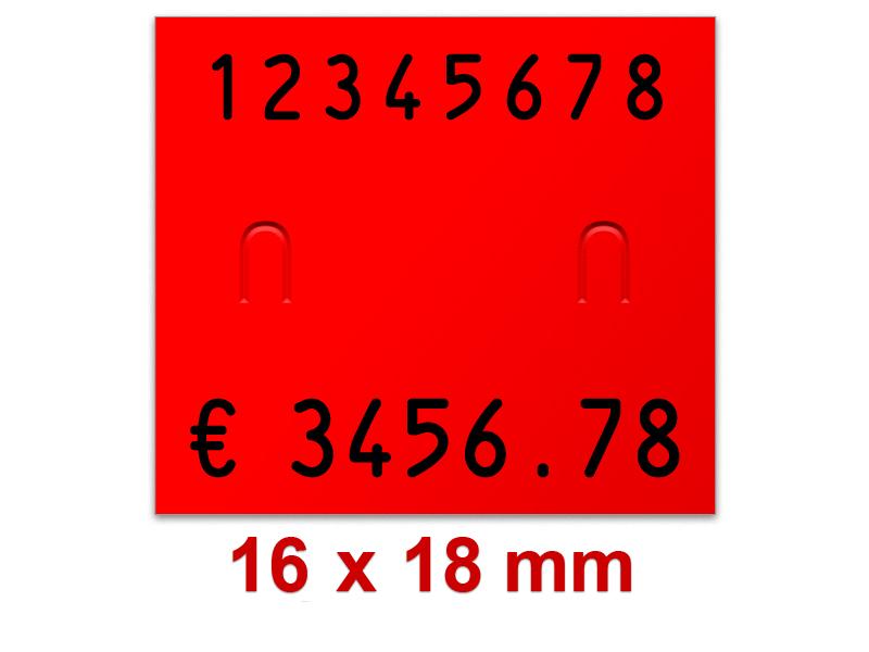 Preisetiketten 16x18 mm Leuchtfarben Rechteck Preisetiketten 16x18 mm Leuchtfarben Rechteck