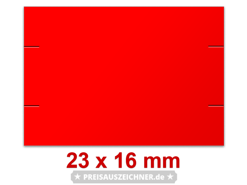 Preisetiketten 23x16 mm Leuchtfarbe mit Firmenschriftzug Rechteck Preisetiketten 23x16 mm Leuchtfarbe mit Firmenschriftzug Rechteck