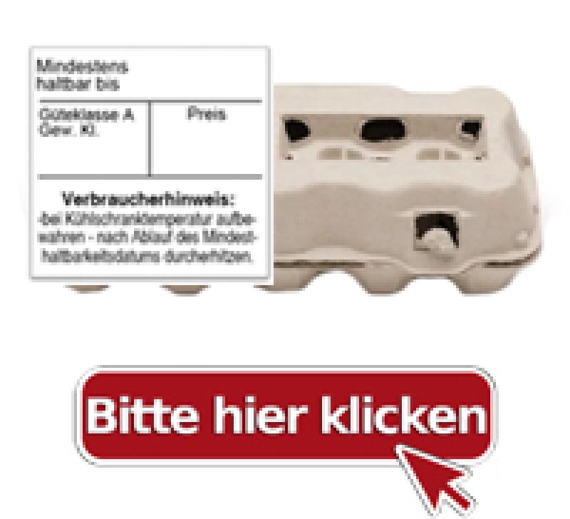Verkaufsverpackung Eier Kennzeichnung