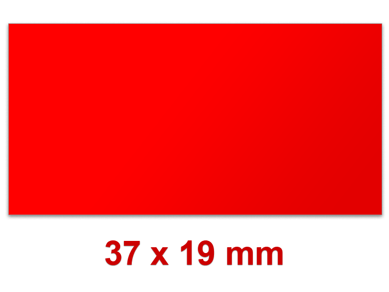 Preisetiketten 37x19 mm farbig Rechteck