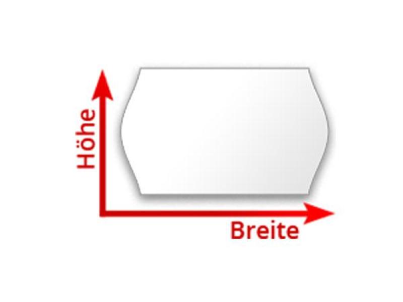 Preisetiketten Größenmessung Preisetiketten Größenmessung