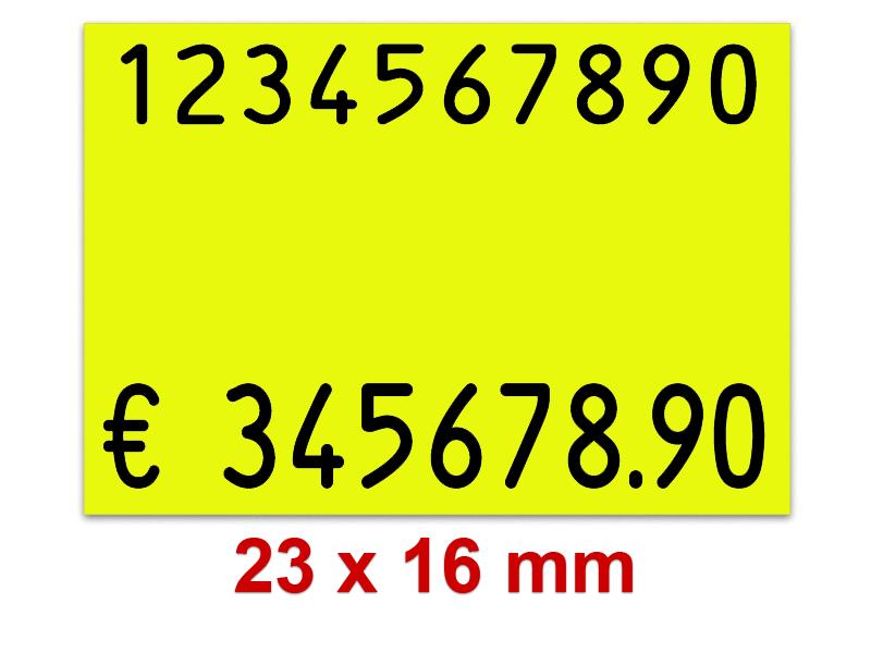 Preisetiketten 23x16 mm Leuchtfarbe Rechteck Preisetiketten 23x16 mm Leuchtfarbe Rechteck