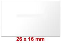 Etiketten 26x16 mm weiß Rechteck