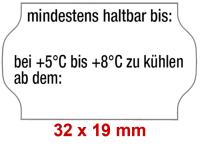 Preisetiketten- 32x19 mm MHD-Aufdruck
