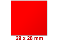 Preisetiketten 29 × 28 mm in Leuchtfarben,