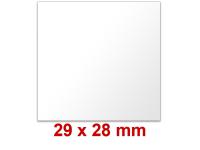 Outdoor Preisetiketten 29x28 mm Weiß Rechteck