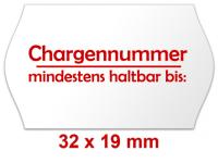 Etiketten 32×19mm weiß mit einem MHD Mindesthaltbarkeitsdatum