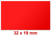 Preisetiketten 32 ×19 mm | Rechteck | Weiß | Standardfarben | Leuchtfarben