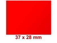 Preisetiketten 37x28 mm Leuchtfarben, Rechteck