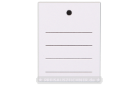 Kartonetiketten 35 × 45 mm einzeln gestanzt, liniert