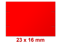Preisetiketten 23x16 mm Leuchtfarbe Rechteck