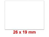Etiketten 26×19 mm farbig Randwölbung, Standardfarben und Leuchtfarben