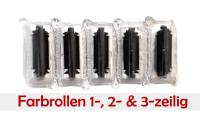 Originalfarbrollen. 5 ST einzeln im Blister 1- u. 2-zeilig