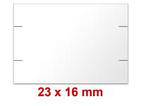 Preisetiketten 23x16 mm weiß Rechteck